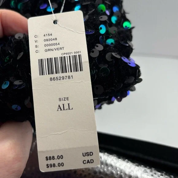 NWT Anthropologie Maeve The Frankie Mini Clutch: Velvet Sequin Edition gift - Picture 10 of 11